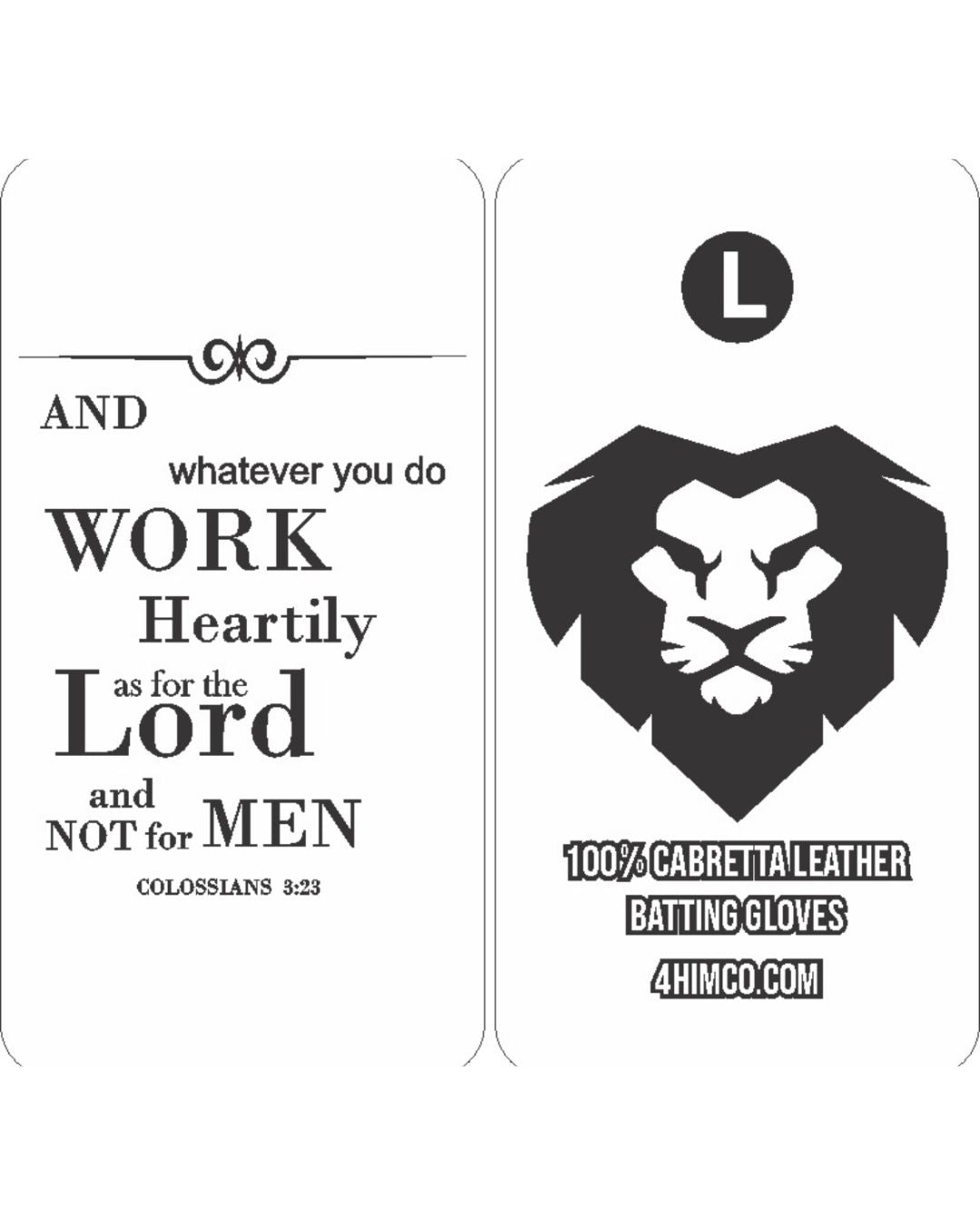 White/Black Batting Gloves