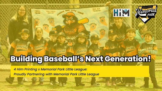A New Season, A Fresh Look: Memorial Park Little League Gets Game-Ready with 4 Him Printing Co.