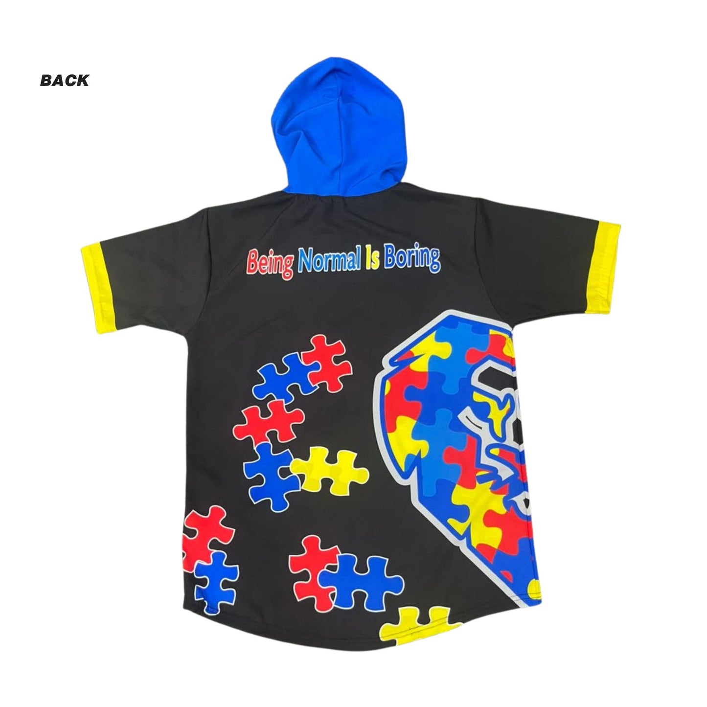 Autism Awareness Short Sleeve Hoodie