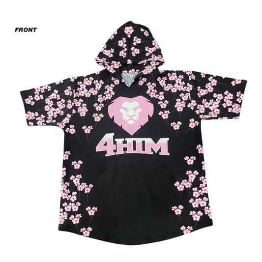 Pink Cherry Blossom Short Sleeve