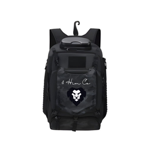 Black Camo Baseball Backpack