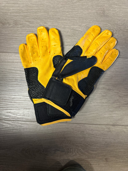 Gold/Black Batting Gloves 2.0