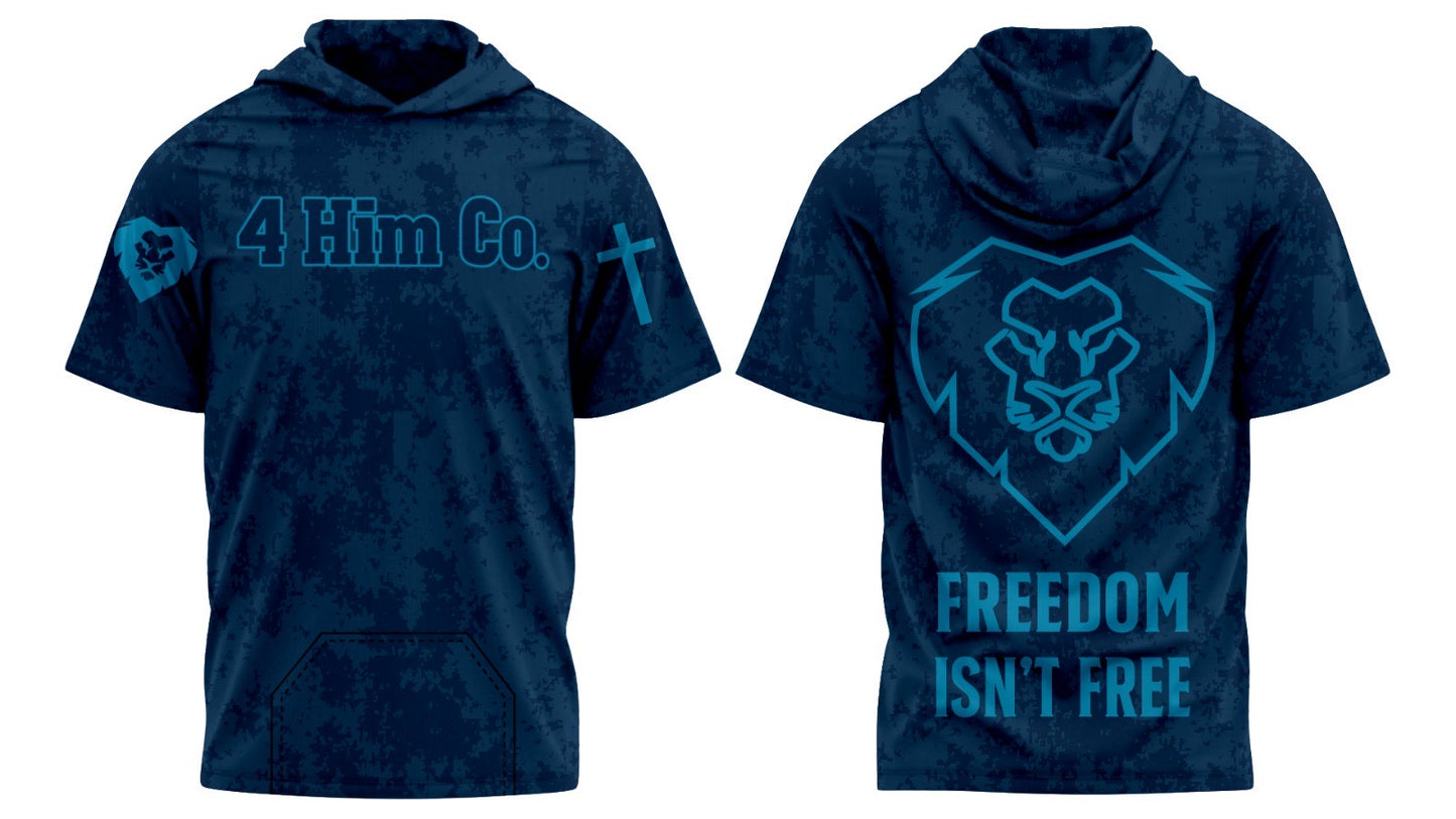 Camo Short Sleeve "FREEDOM ISN'T FREE" Hoodies 2025