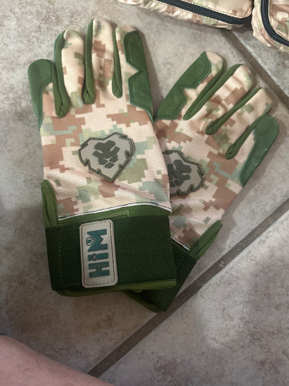 Desert Camo Cabretta Leather Batting Gloves