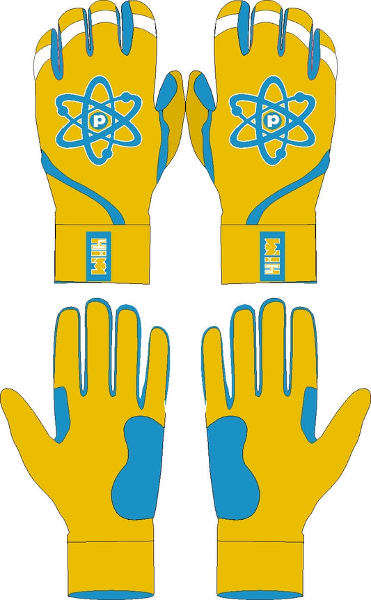 Yellow / Blue – Proton Batting Gloves
