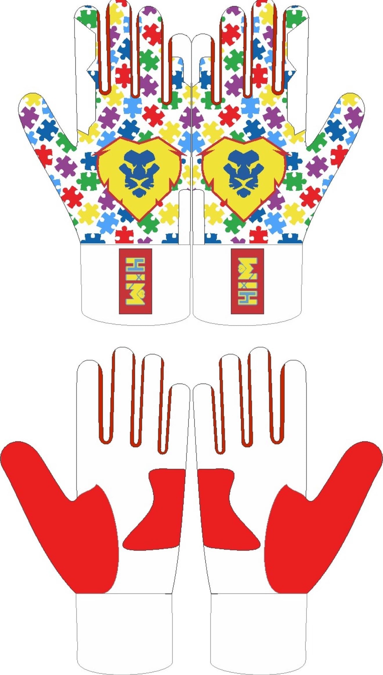 Autism Awareness Edition Batting Gloves