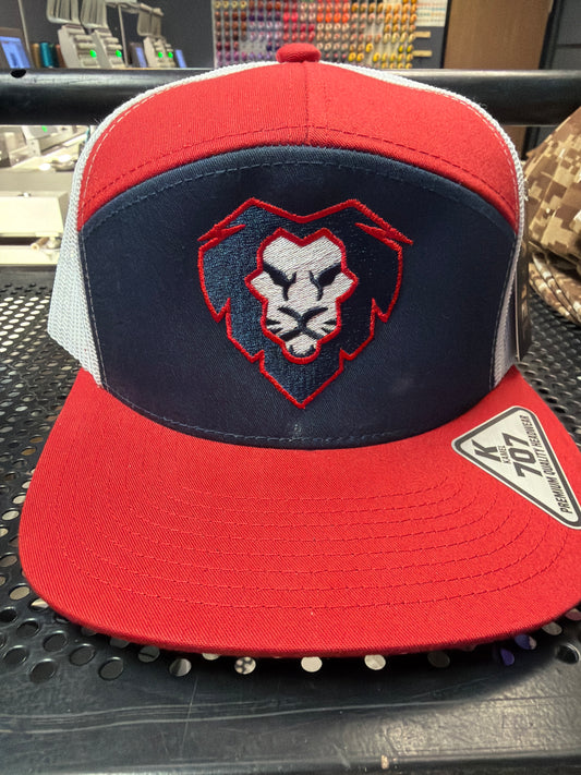 Red & Navy Lion Snapback