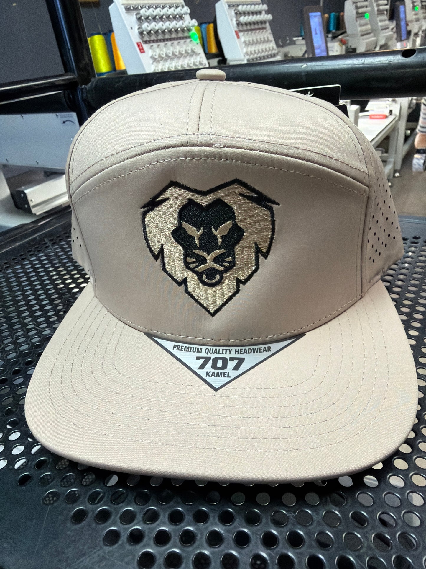 Stone Khaki Lion Snapback