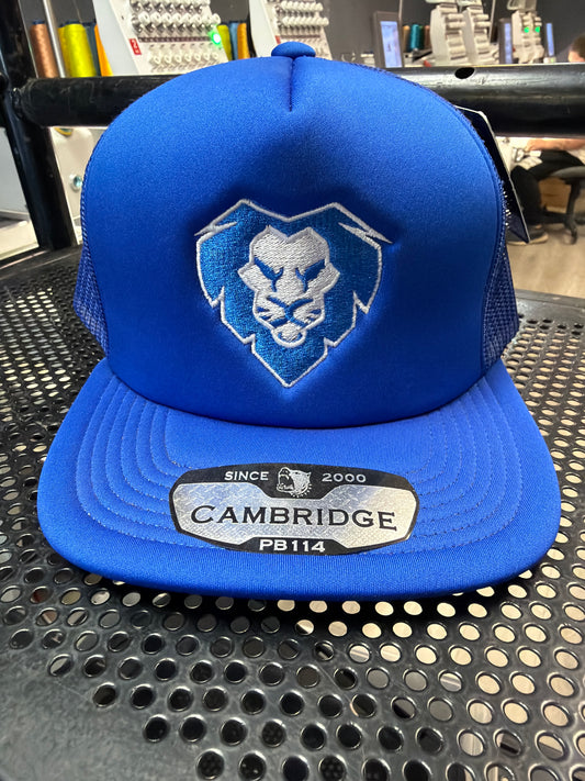 Royal Blue Trucker Hat (Snapback – Cambridge PB114)