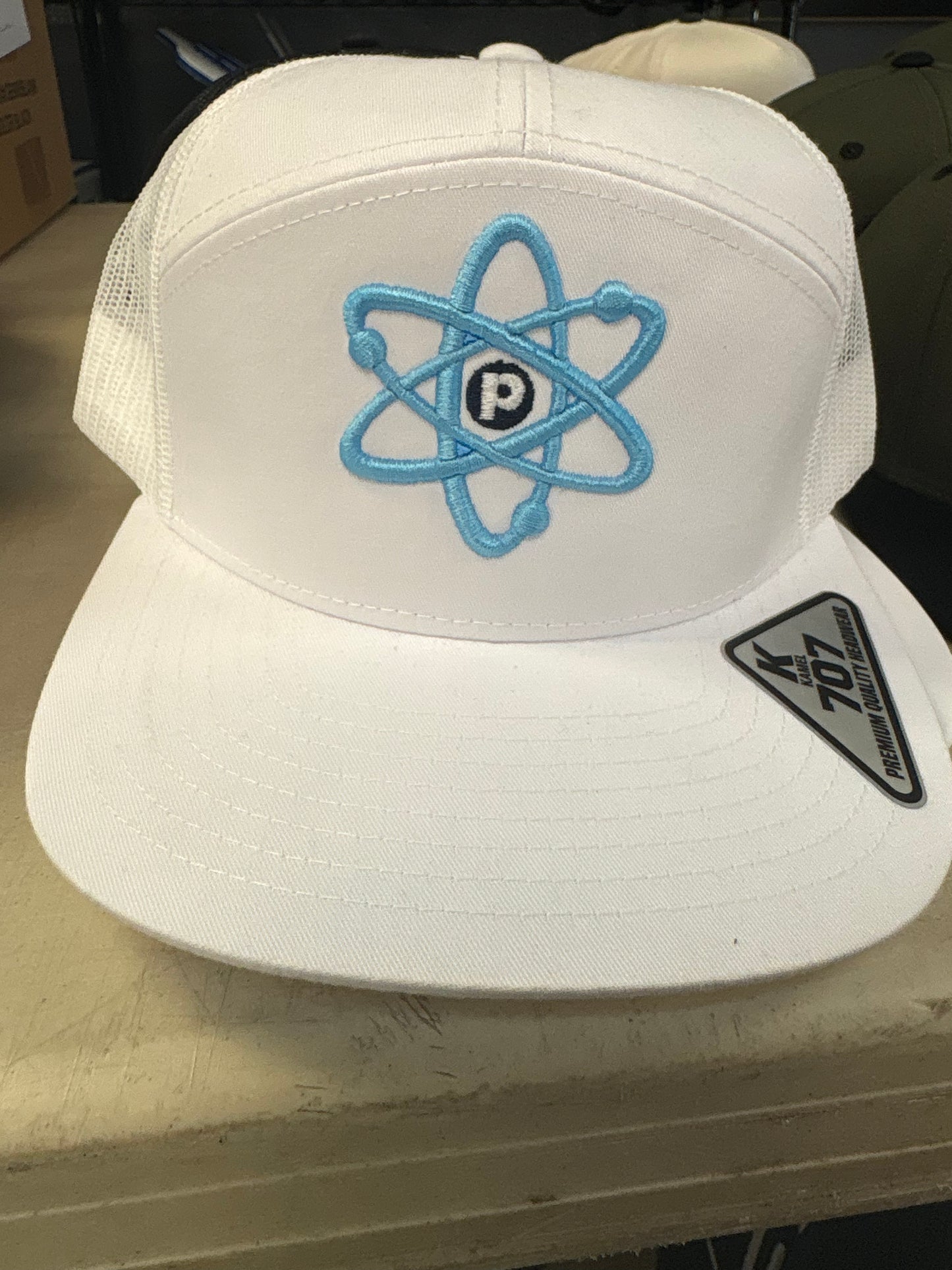 Proton White Trucker Snapback Hat (707)