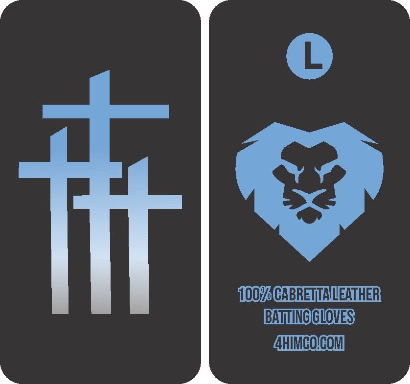 Black / Sky Blue Cross Batting Gloves  [In-Production]