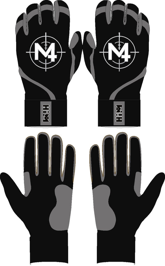 Black / Grey M4 Batting Gloves [In-Production]