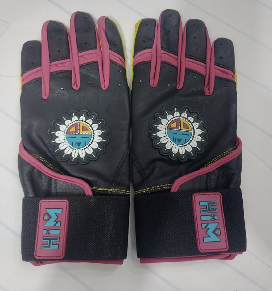 Hopi Black Cabretta Batting gloves