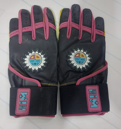 Hopi Black Cabretta Batting gloves