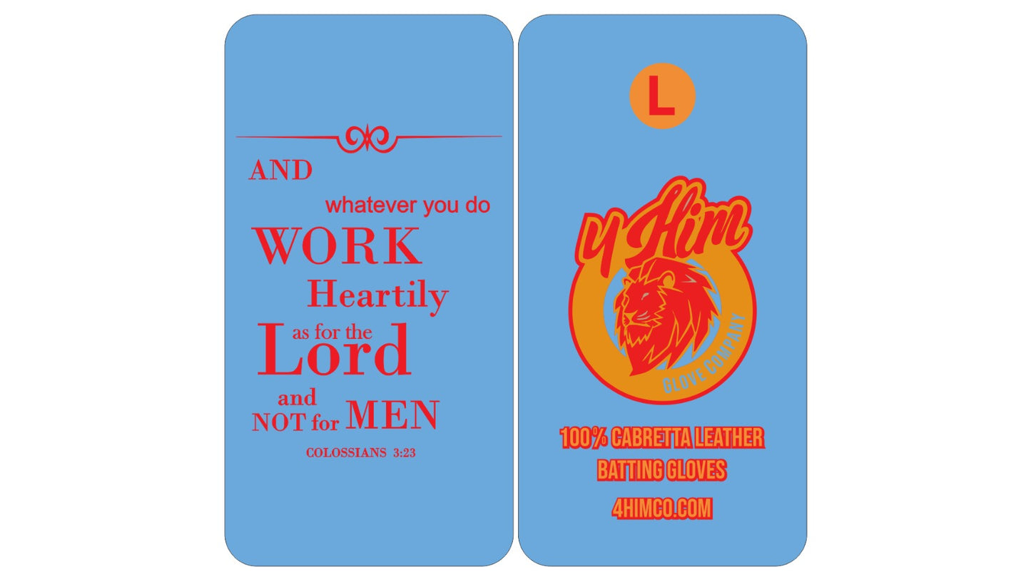 Red/Carolina Blue/Gold 2.0 Batting Gloves