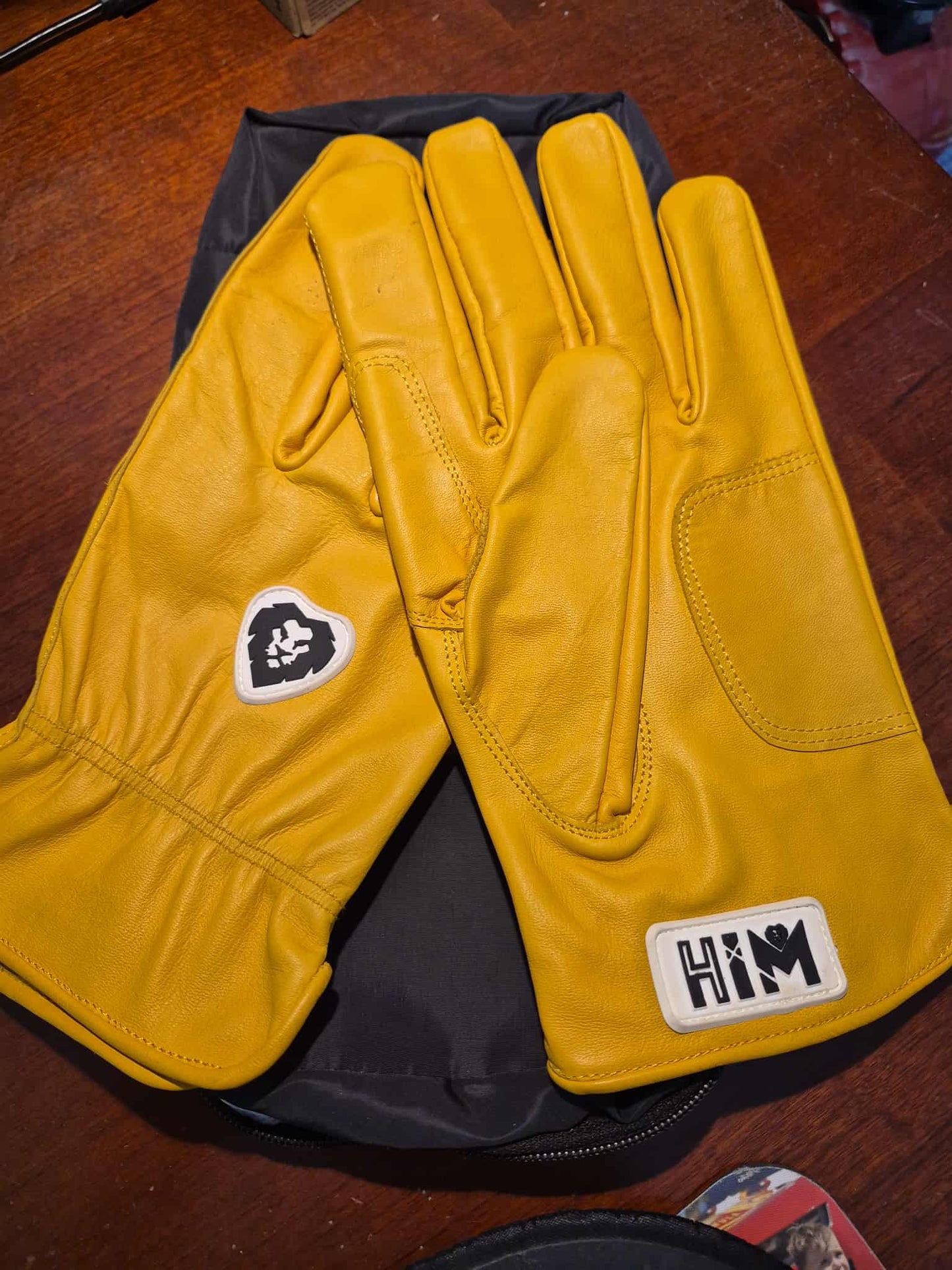 Gold Batting Gloves